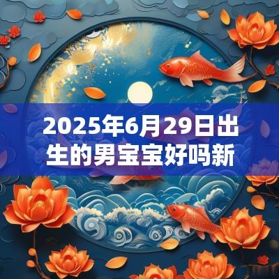2025年6月29日出生的男宝宝好吗新生儿五行缺水取名