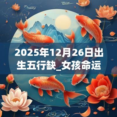 2025年12月26日出生五行缺_女孩命运与八字名字解析