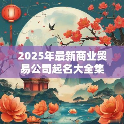 2025年最新商业贸易公司起名大全集不要使用隐晦的字眼