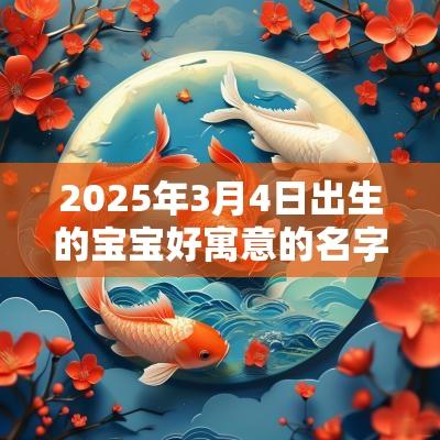 2025年3月4日出生的宝宝好寓意的名字使用诗词来取名