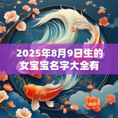 2025年8月9日生的女宝宝名字大全有寓意的女孩名字