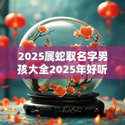 2025属蛇取名字男孩大全2025年好听的男蛇宝宝名字