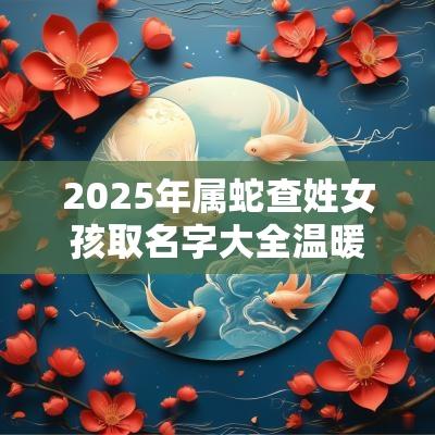 2025年属蛇查姓女孩取名字大全温暖可人的女孩名字赏析