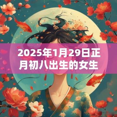 2025年1月29日正月初八出生的女生测八字取名宜用字