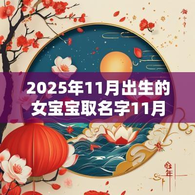 2025年11月出生的女宝宝取名字11月出生的女孩名字