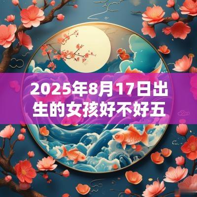 2025年8月17日出生的女孩好不好五行缺木水诗意取名