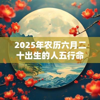 2025年农历六月二十出生的人五行命理属性如何取名旺运