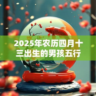 2025年农历四月十三出生的男孩五行缺什么今日八字取名