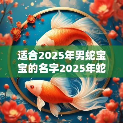 适合2025年男蛇宝宝的名字2025年蛇宝宝男孩起名字