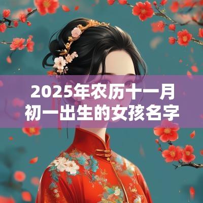 2025年农历十一月初一出生的女孩名字五行缺土怎么取名