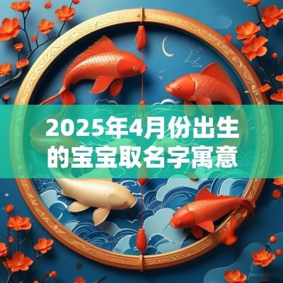 2025年4月份出生的宝宝取名字寓意美好的属蛇孩子名字