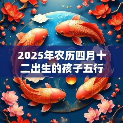 2025年农历四月十二出生的孩子五行缺什么如何取名促运