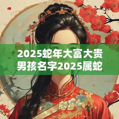 2025蛇年大富大贵男孩名字2025属蛇宝宝取名大全