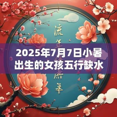 2025年7月7日小暑出生的女孩五行缺水命运解析与取名