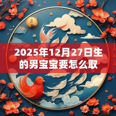 2025年12月27日生的男宝宝要怎么取名唯美的男孩名