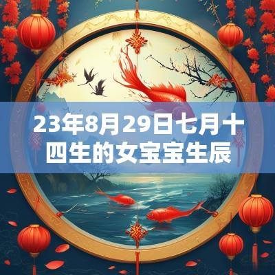 23年8月29日七月十四生的女宝宝生辰八字缺火宝宝名字