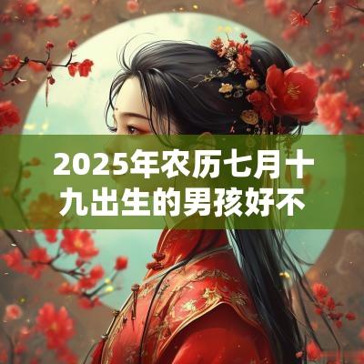 2025年农历七月十九出生的男孩好不好八字五行查询取名
