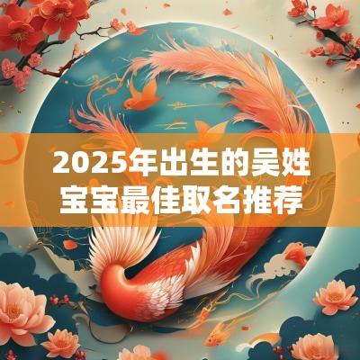 2025年出生的吴姓宝宝最佳取名推荐寓意美好的宝宝名字