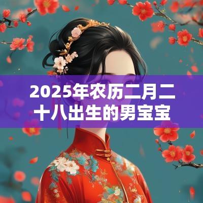 2025年农历二月二十八出生的男宝宝缺什么取名如何补土
