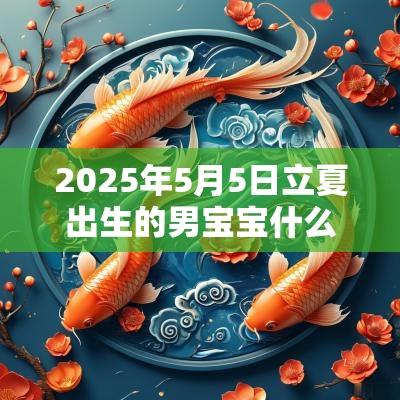2025年5月5日立夏出生的男宝宝什么命五行缺木取名字