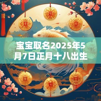 宝宝取名2025年5月7日正月十八出生女孩五行旺缺详解