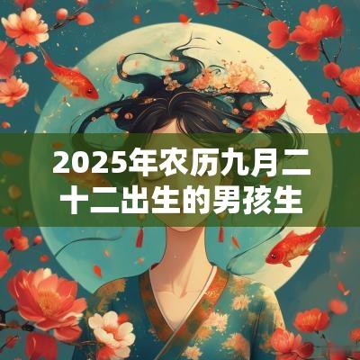 2025年农历九月二十二出生的男孩生辰今日周易五行取名