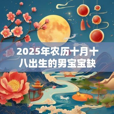 2025年农历十月十八出生的男宝宝缺火取名高分名字建议