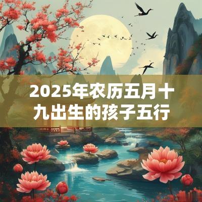 2025年农历五月十九出生的孩子五行取名打分最佳宜用字