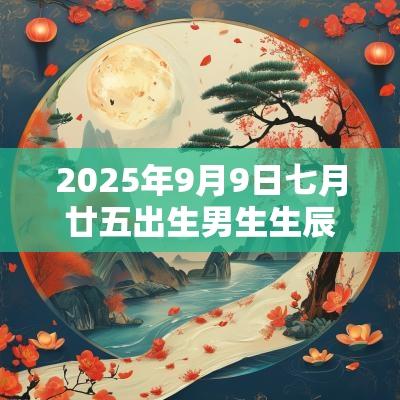 2025年9月9日七月廿五出生男生生辰八字缺土取名宝典