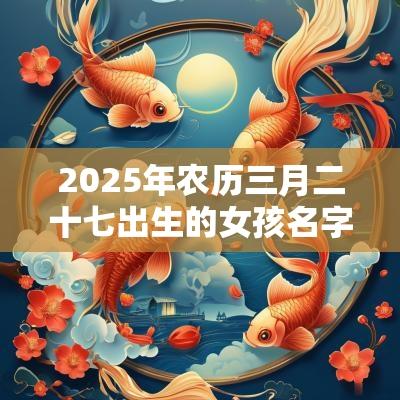 2025年农历三月二十七出生的女孩名字五行缺火怎么取名