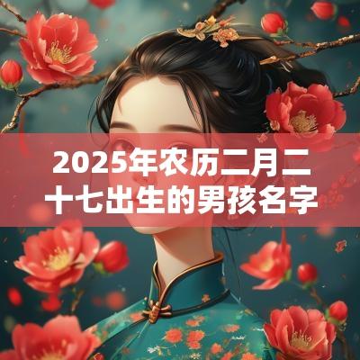 2025年农历二月二十七出生的男孩名字五行缺土怎么取名