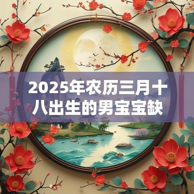 2025年农历三月十八出生的男宝宝缺火取名高分名字建议