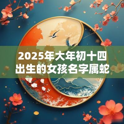 2025年大年初十四出生的女孩名字属蛇女孩名字最佳用字