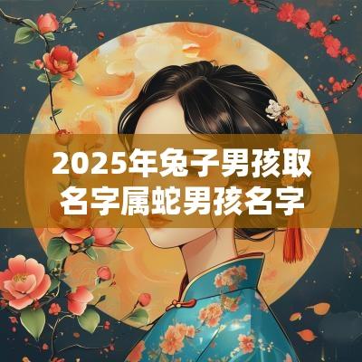 2025年兔子男孩取名字属蛇男孩名字2025年名字大全