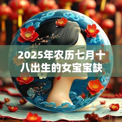 2025年农历七月十八出生的女宝宝缺火取名高分名字建议