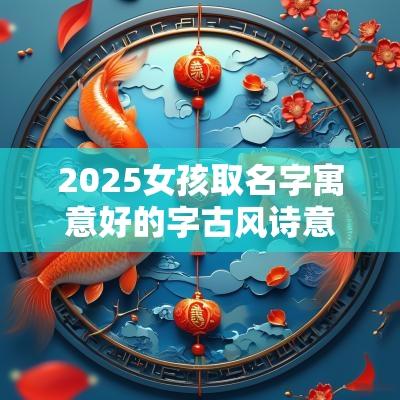 2025女孩取名字寓意好的字古风诗意唯美的女孩名字分享