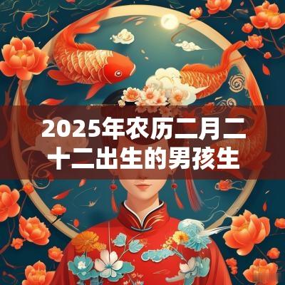 2025年农历二月二十二出生的男孩生辰今日周易五行取名