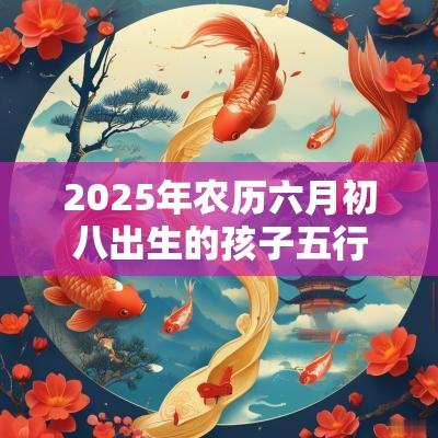 2025年农历六月初八出生的孩子五行取名打分最佳宜用字