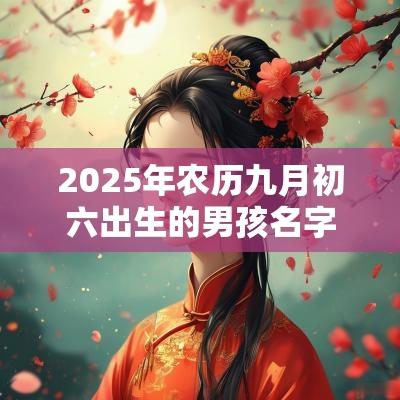 2025年农历九月初六出生的男孩名字五行缺木火免费取名