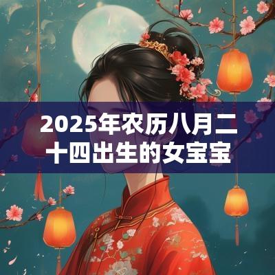 2025年农历八月二十四出生的女宝宝五行缺火大气的名字