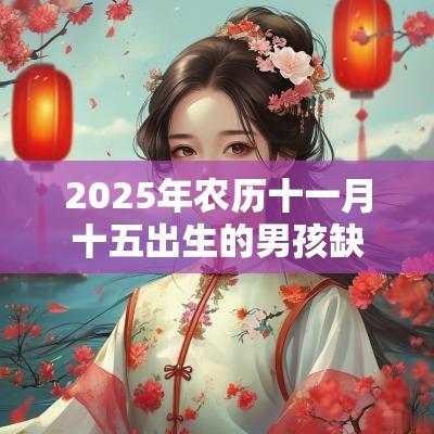 2025年农历十一月十五出生的男孩缺什么取名如何补金火