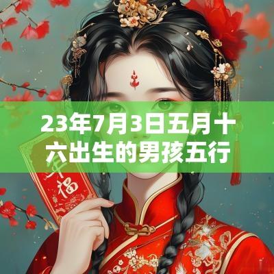 23年7月3日五月十六出生的男孩五行取名稀少好听的名字