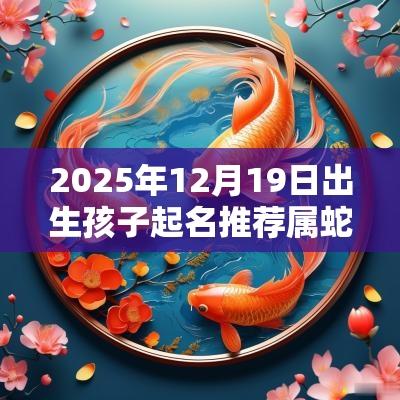 2025年12月19日出生孩子起名推荐属蛇男孩名字大全