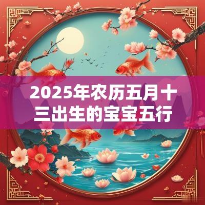 2025年农历五月十三出生的宝宝五行缺什么取名如何补金