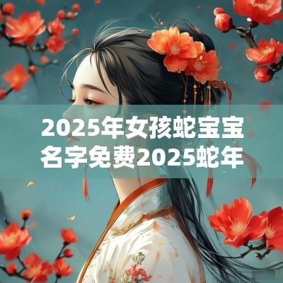 2025年女孩蛇宝宝名字免费2025蛇年女孩名字最好的
