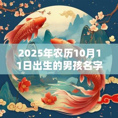 2025年农历10月11日出生的男孩名字大全好名大全