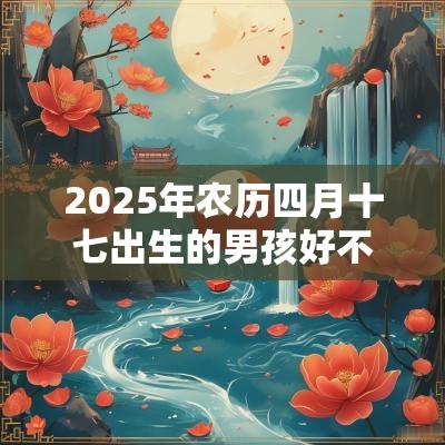 2025年农历四月十七出生的男孩好不好八字五行查询取名