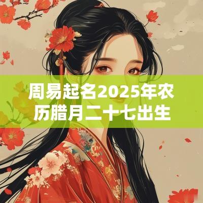 周易起名2025年农历腊月二十七出生的女孩缺金取名推荐