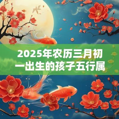 2025年农历三月初一出生的孩子五行属什么如何取名促运