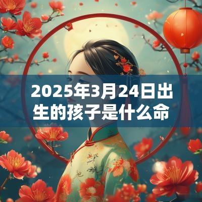 2025年3月24日出生的孩子是什么命名字怎么取有福气